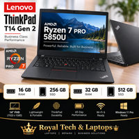 Lenovo ThinkPad T14 Gen 2 — 14" Ryzen 7 Pro 5850U