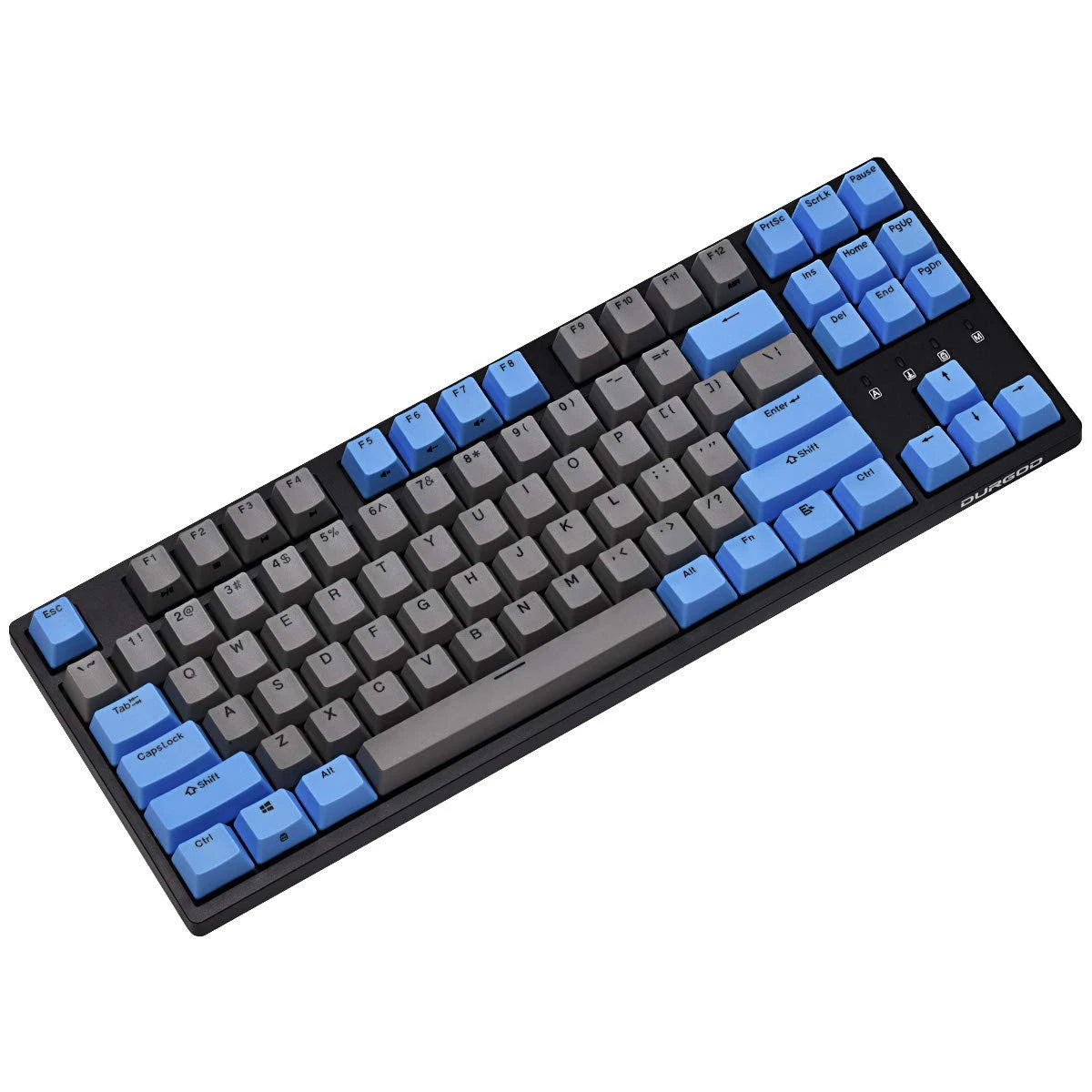Durgod Taurus K320 Mechanical Keyboard — Cherry MX Blue, White Backlit – certified refurbished
