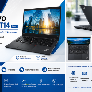 | Lenovo T14 G3- i7-12 | 16 GB RAM | 256 SSD | ⚡Lightweight Design. Heavyweight Performance.⚡